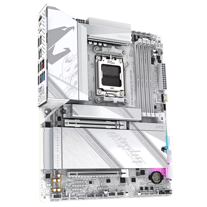 Motherboard GIGABYTE X870 AORUS ELITE X3D ICE, AMD X870, Sockel AM5, ATX