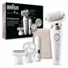 Braun Silk-épil 9 Flex 9-360 3D 40 Pinzetten Rose, Weiß