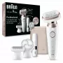 Braun Silk-épil 9 Flex 9-360 3D 40 Pinzetten Rose, Weiß