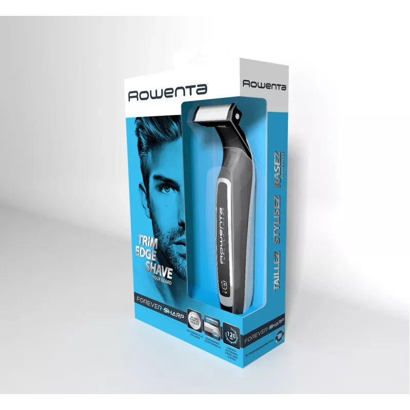 Rowenta Forever Sharp TN6000 Bartschneider - Trimmen, Konturen und Rasieren, 120 Minuten Laufzeit