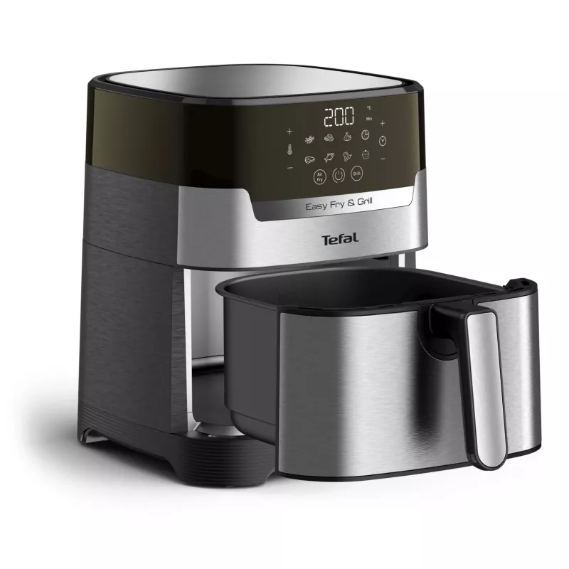 Tefal Easy Fry & Grill EY505D Einzelgerät 4,2 L Stand-alone 1550 W Heißluftfritteuse Edelstahl