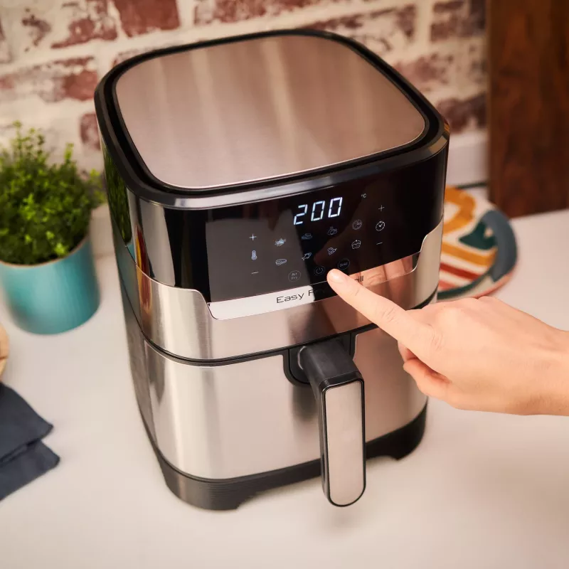Tefal Easy Fry & Grill EY505D Einzelgerät 4,2 L Stand-alone 1550 W Heißluftfritteuse Edelstahl