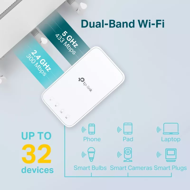 TP-Link RE230 WLAN-Repeater Weiß 10, 100 Mbit/s