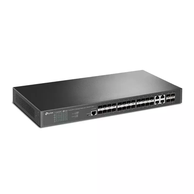 TP-Link Omada 24-Port SFP L2+ Managed Switch mit 4 10GE SFP+-Slots