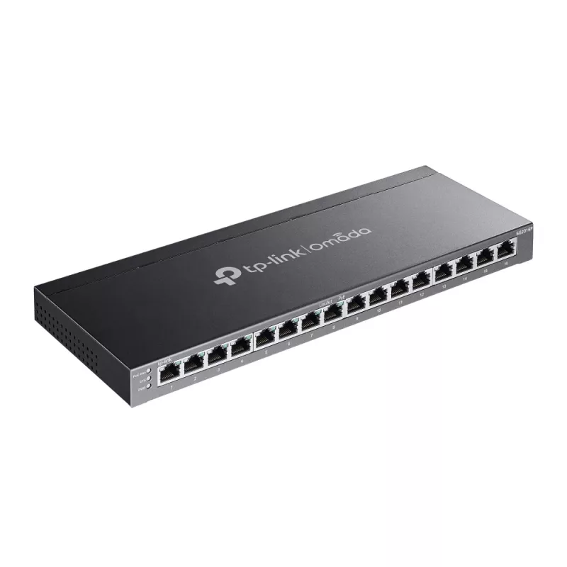 TP-Link Omada 16-Port Gigabit Smart Switch mit 8-Port PoE+, Managed, L2/L2+, Gigabit Ethernet (10/100/1000), Power over Ethernet (PoE), Rackmontage