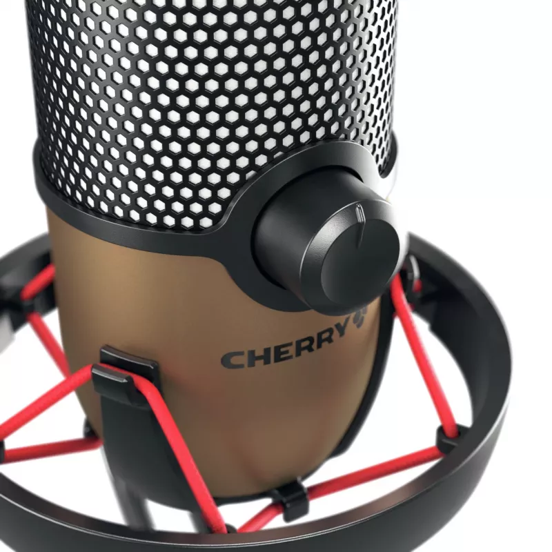 CHERRY UM 9.0 PRO RGB Schwarz, Copper Tischmikrofon