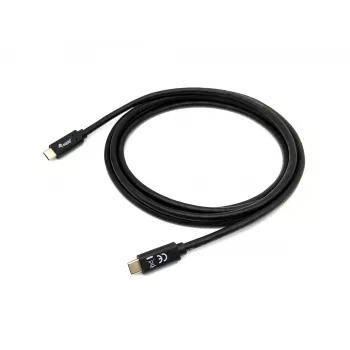 Equip USB 3.2 Gen 1x1 Type-C zu C, M/M, 2,0 m, 2 m, USB C, USB C, USB 3.2 Gen 1 (3.1 Gen 1), 5 Gbit/s, Schwarz