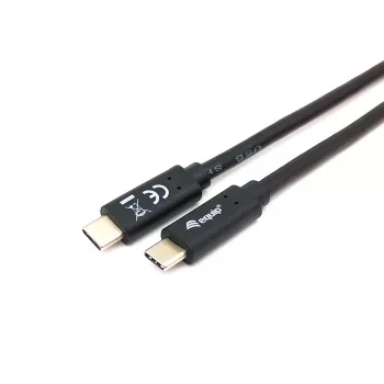 Equip USB 3.2 Gen 1x1 Type-C zu C, M/M, 2,0 m, 2 m, USB C, USB C, USB 3.2 Gen 1 (3.1 Gen 1), 5 Gbit/s, Schwarz