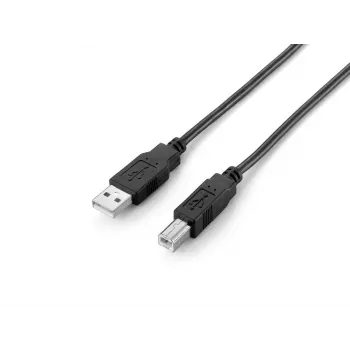 Equip USB 2.0 Typ A auf Typ B Kabel, 2,0 m, schwarz