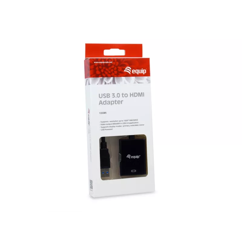 Equip USB 3.0 auf HDMI Adapter, 3.2 Gen 1 (3.1 Gen 1), USB Typ-A, HDMI-Ausgang, 1920 x 1080 Pixel