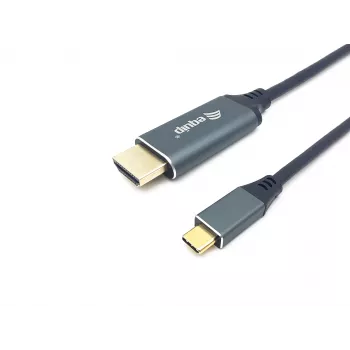 Equip USB-C auf HDMI Kabel, M/M, 2,0m, 4K/60Hz, 2 m, USB Type-C, HDMI Typ A (Standard), Stecker, Stecker, Gerade