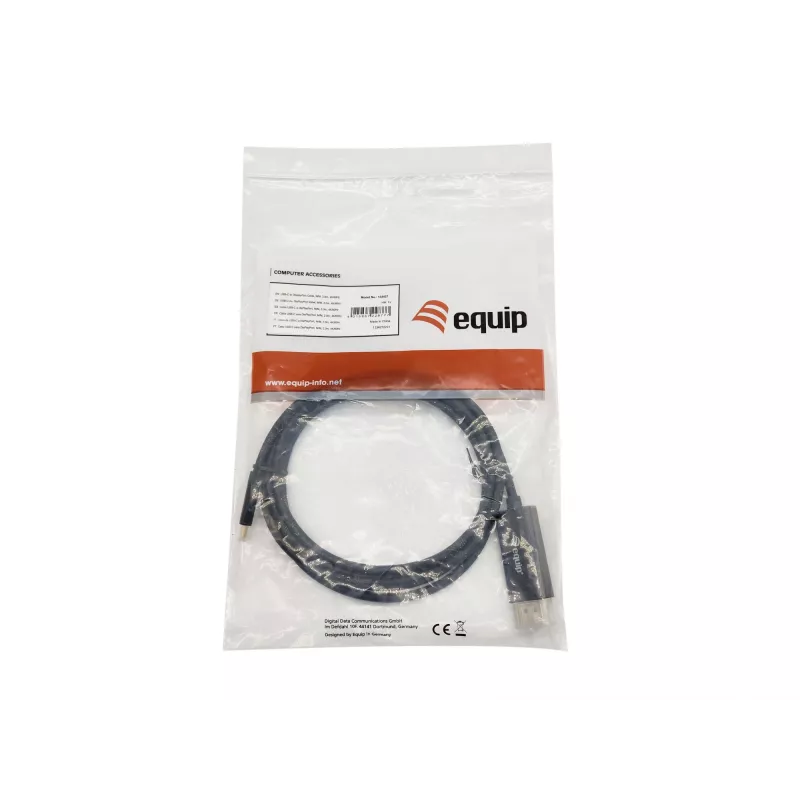 Equip USB-C auf DisplayPort Kabel, Stecker/Stecker, 2,0 m, 4K/60Hz