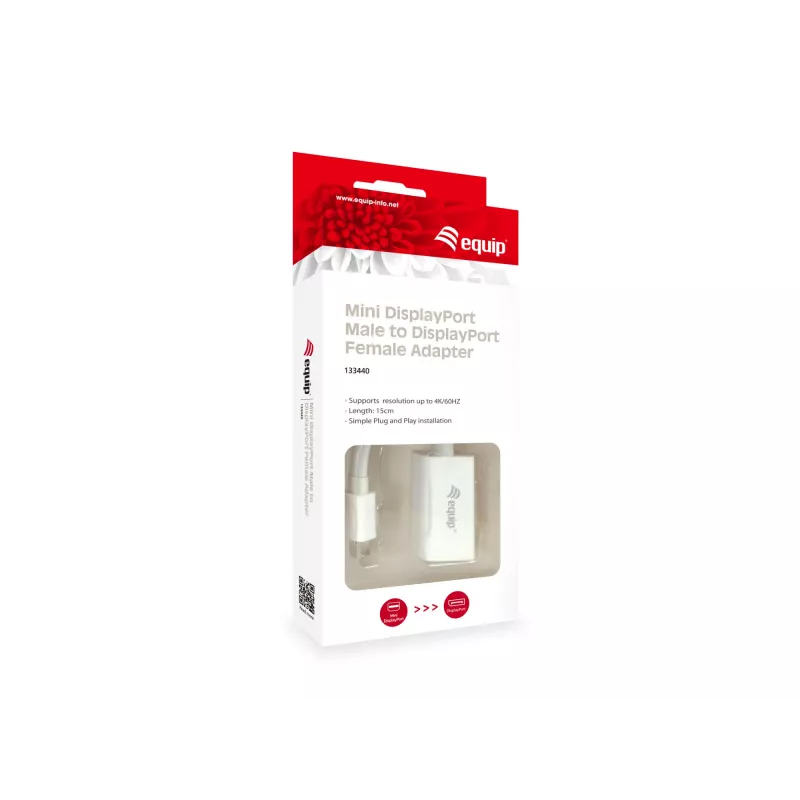 Mini DisplayPort auf DisplayPort Adapter Equip 133440