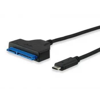 Equip USB Type C to SATA Kabel, Schwarz, 6 Gbit/s, 50 mm, 150 mm, 500 mm, 50 g