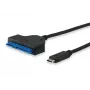 Equip USB Type C to SATA Kabel, Schwarz, 6 Gbit/s, 50 mm, 150 mm, 500 mm, 50 g