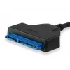 Equip USB Type C to SATA Kabel, Schwarz, 6 Gbit/s, 50 mm, 150 mm, 500 mm, 50 g