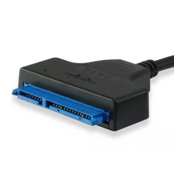 Equip USB Type C to SATA Kabel, Schwarz, 6 Gbit/s, 50 mm, 150 mm, 500 mm, 50 g