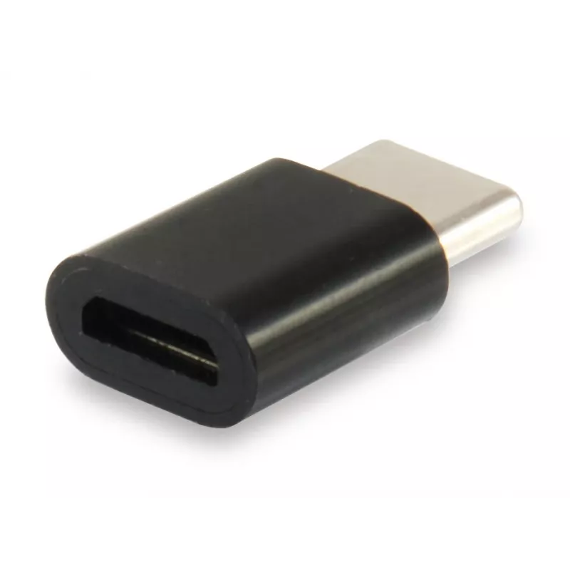 Equip USB Type C to Micro USB Adapter, USB C, Micro USB B, Schwarz