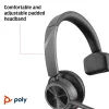 HP Poly Voyager 4310 Microsoft Teams zertifiziertes USB-A-Headset + BT700-Dongle