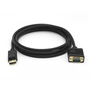Equip DisplayPort-Stecker auf VGA (HD15)-Stecker Kabel, 2 m, VGA (D-Sub), DisplayPort, Stecker, Stecker, Gerade
