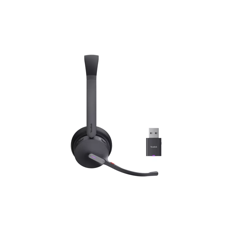 Yealink WH64 Hybrid Dual Teams Headset Kabellos Headset für Büro/Callcenter Micro-USB Bluetooth Schwarz