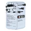 Verbatim Charge 'n' Travel 70W 2C retractable Universal Travel Adapter Blau