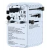 Verbatim Charge 'n' Travel 100W Universal Travel Adapter mit ausziehbarem Kabel Blau