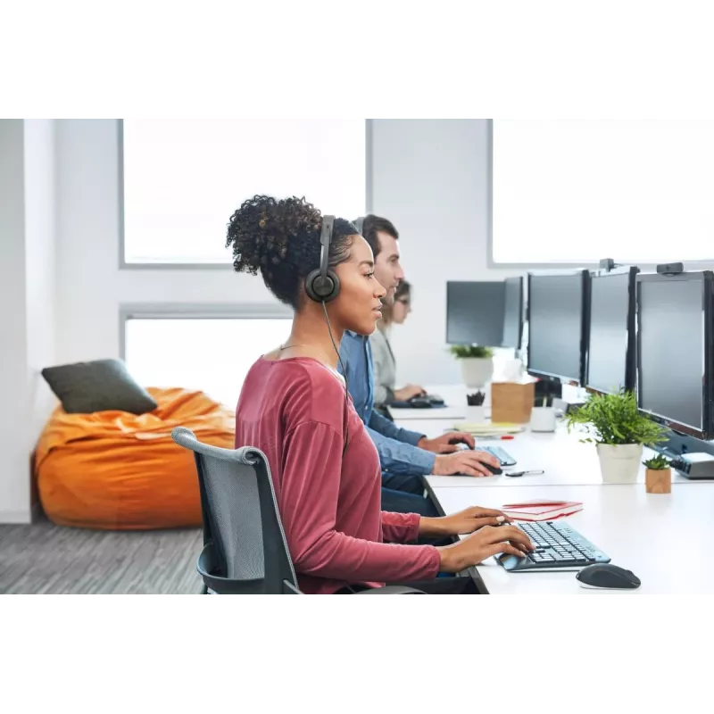 LOGITECH Zone Wired - USB-C / USB-A - Headset - MSFT Teams Zone - Schwarz