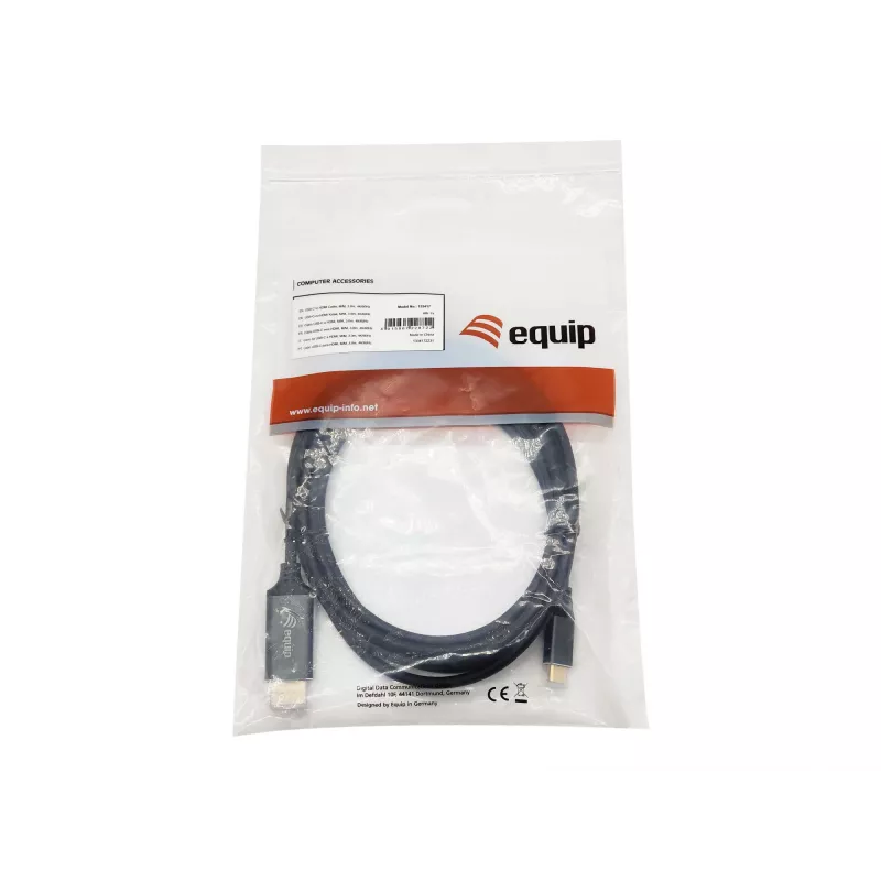 Equip USB-C-auf-HDMI-Kabel, M/M, 3,0 m, 4K/60Hz, 3 m, USB Type-C, HDMI Type A (Standard), Stecker, Stecker, gerade