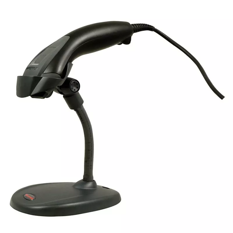 HONEYWELL Barcode Scanner Voyager 1200g USB Kit - Includes Schwarz Scanner 1200g & Rigid Presentation Stand & Coiled USB Type A Kabel 3m