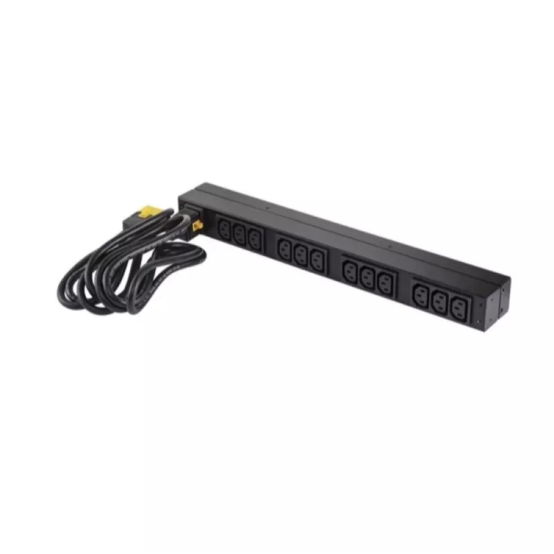 APC NetShelter Basic Rack PDU, 1U, 1PH, 3,7kW 230V 16A oder 3,3kW 208V 16A, x12 C13-Ausgänge, C20-Kabel