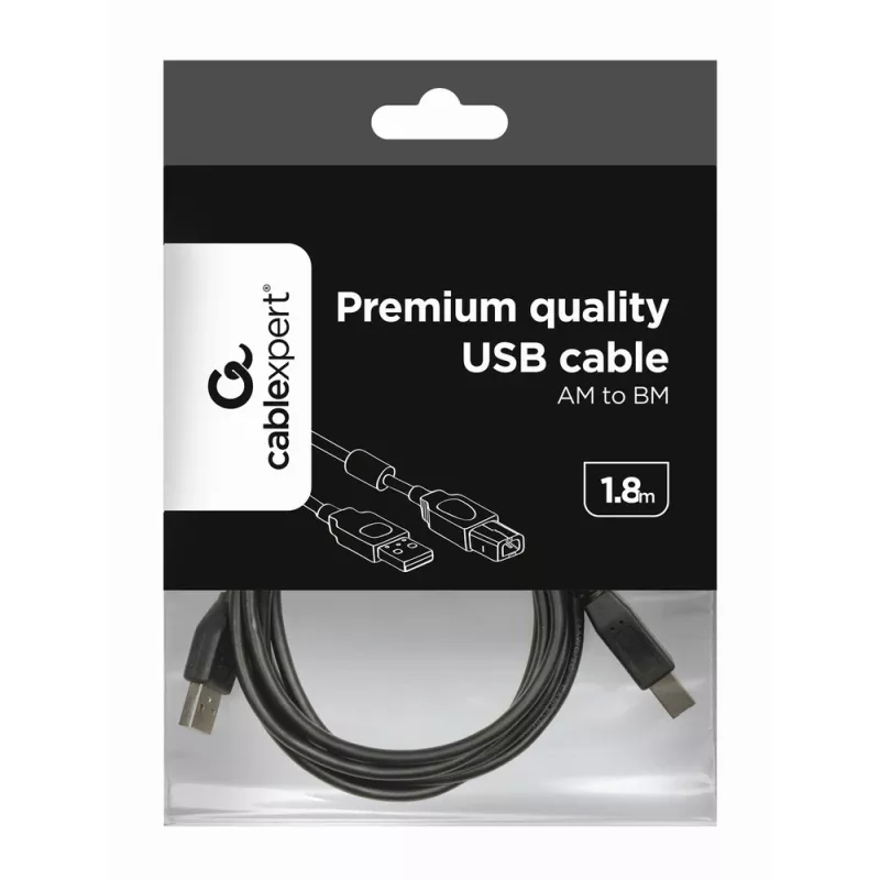 GEMBIRD Premium Qualität USB A-Stecker auf B-Stecker Kabel – 2 m