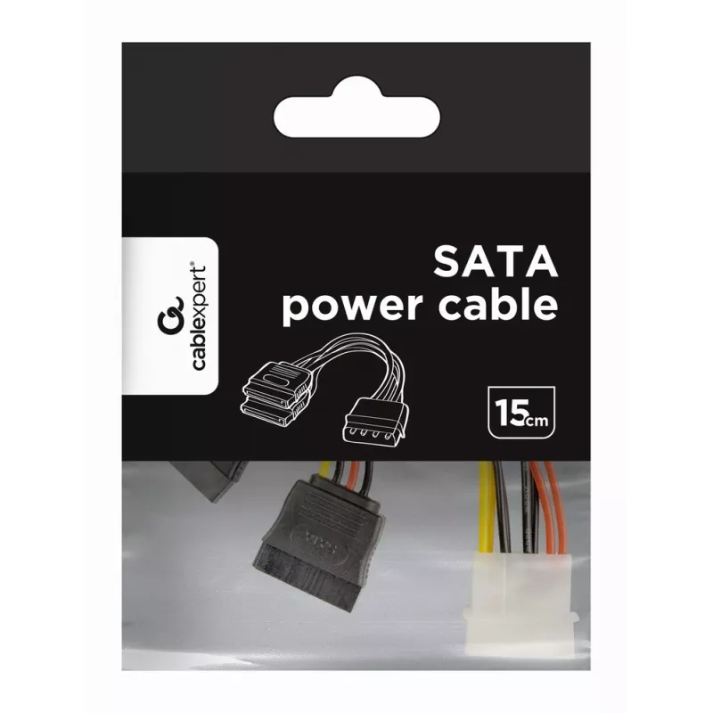 GEMBIRD Stromkabel 15 cm 2x SATA / Bulk-Packung (cc-sata-psy)