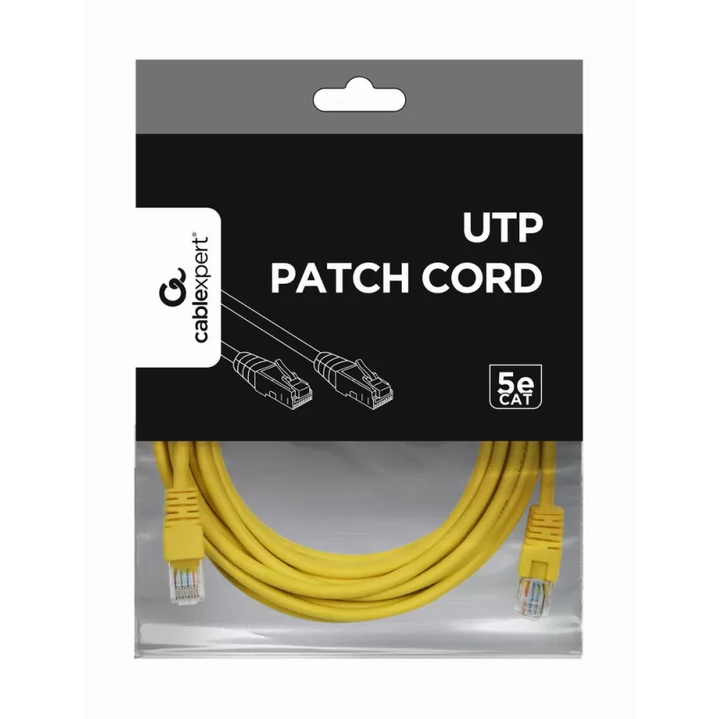 GEMBIRD Patchkabel - Cat 5e - UTP - 5m - gelb