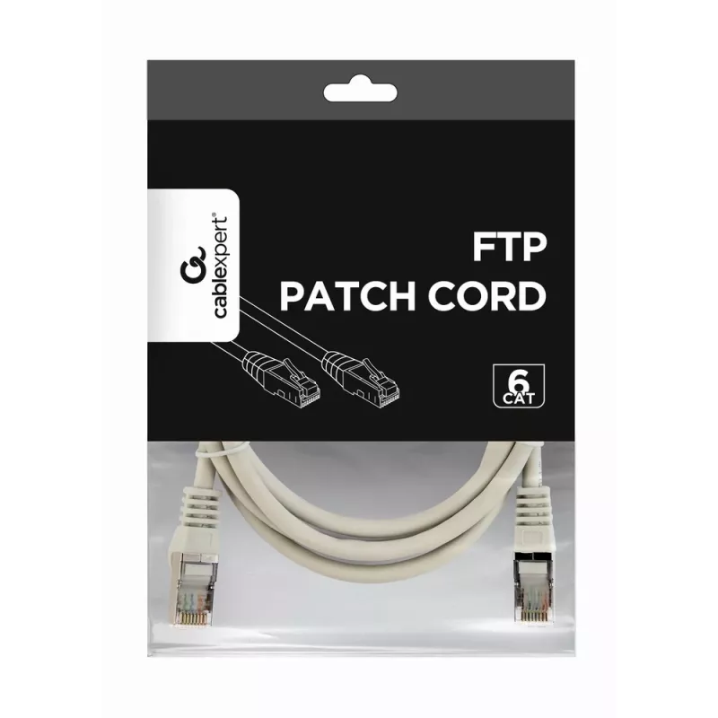 GEMBIRD Patchkabel - CAT6 - FTP - 1,5 m - Grau