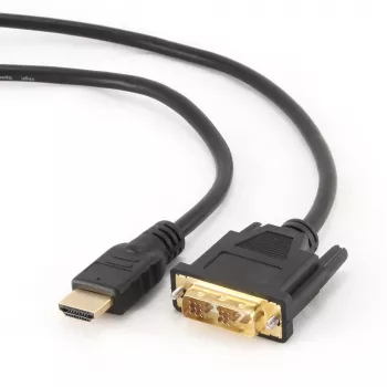 GEMBIRD HDMI zu DVI Stecker-Stecker Kabel mit vergoldeten Steckern 2,0 m Bulk-Verpackung