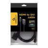 GEMBIRD HDMI zu DVI Stecker-Stecker Kabel mit vergoldeten Steckern 2,0 m Bulk-Verpackung
