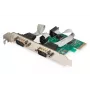 DIGITUS Serial I/O,2-Port, PCIe-Erweiterungskarte 2 x DB9 M Slotblech + LP-Bleche MCS9901-Chipsatz