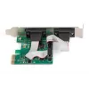DIGITUS Serial I/O,2-Port, PCIe-Erweiterungskarte 2 x DB9 M Slotblech + LP-Bleche MCS9901-Chipsatz