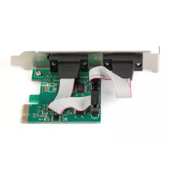 DIGITUS Serial I/O,2-Port, PCIe-Erweiterungskarte 2 x DB9 M Slotblech + LP-Bleche MCS9901-Chipsatz