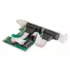 DIGITUS Serial I/O,2-Port, PCIe-Erweiterungskarte 2 x DB9 M Slotblech + LP-Bleche MCS9901-Chipsatz