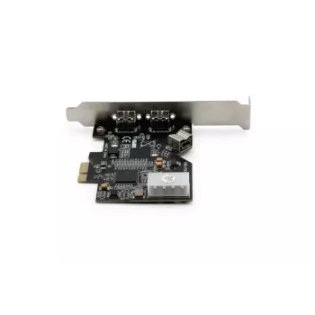 DIGITUS IEEE 1394b Schnittstellenkarte, PCIe 3 Port, 2x9-pol extern + 1x9-pol intern