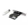 DIGITUS IEEE 1394b Schnittstellenkarte, PCIe 3 Port, 2x9-pol extern + 1x9-pol intern