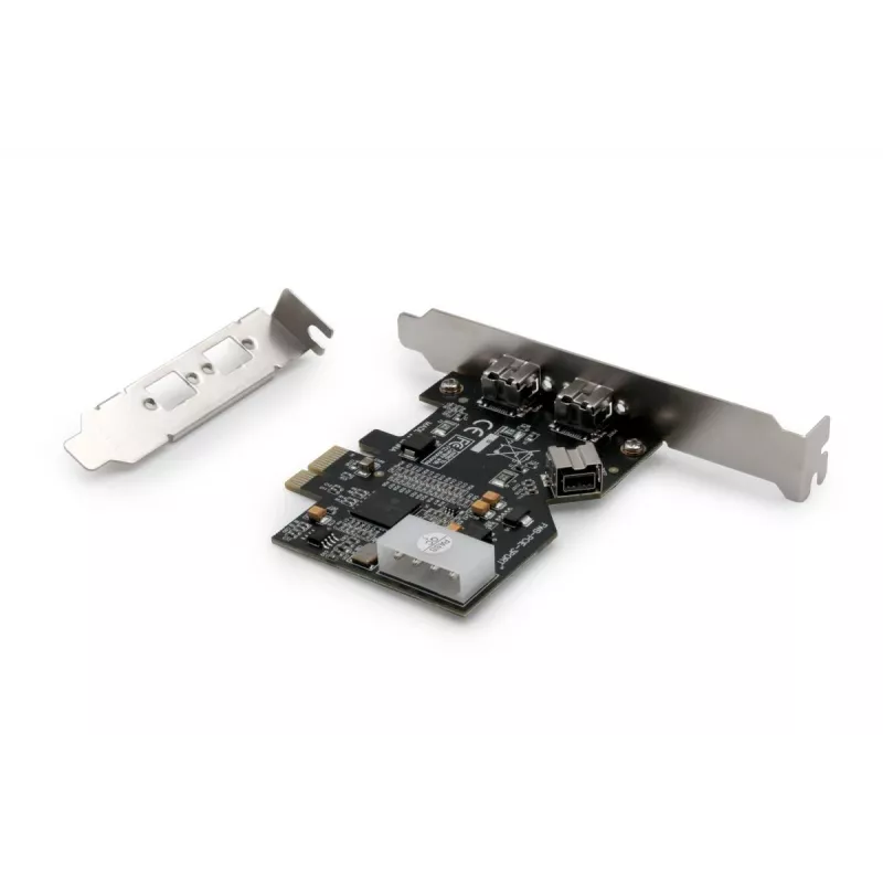 DIGITUS IEEE 1394b Schnittstellenkarte, PCIe 3 Port, 2x9-pol extern + 1x9-pol intern