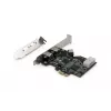 DIGITUS IEEE 1394b Schnittstellenkarte, PCIe 3 Port, 2x9-pol extern + 1x9-pol intern