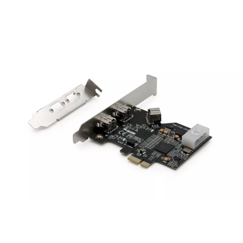 DIGITUS IEEE 1394b Schnittstellenkarte, PCIe 3 Port, 2x9-pol extern + 1x9-pol intern