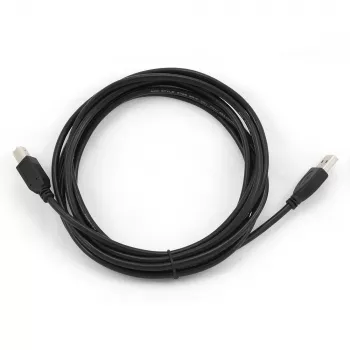 GEMBIRD USB 2.0 A-Stecker / B-Stecker Kabel 3 m (10 ft) – Schwarz / Bulk-Verpackung (ccp-USB2-ambm-10)