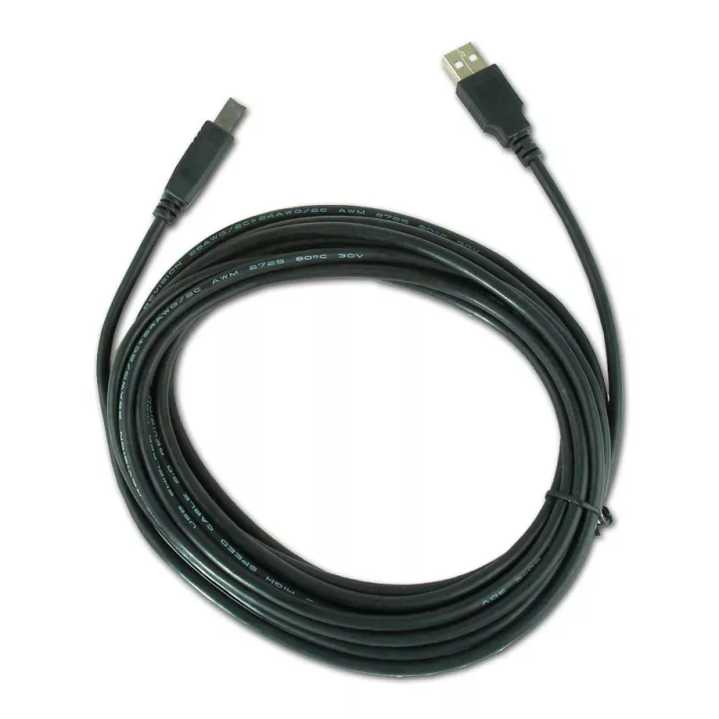 USB-Kabel, Gembird 4,5 m USB 2.0 A/B M, Schwarz, Stecker/Stecker