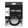 GEMBIRD USB 2.0 Typ-A auf USB Typ-A Verlängerungskabel (AM/AF), 1m - Schwarz
