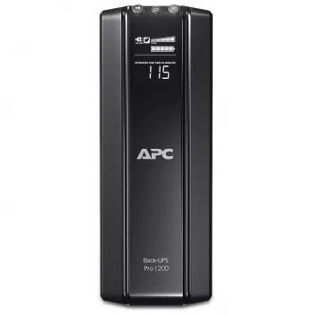 APC BR1200G-FR Power-Saving Back-UPS Pro 1200 USV, Line-Interactive, 1200 VA, 720 W, 230 V, 6 Steckdosen CEE 7/5, LCD, USB, 45 dB